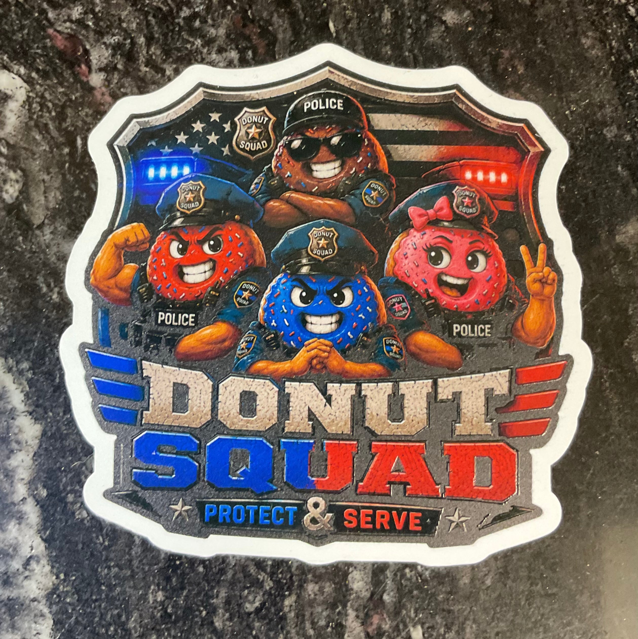 DONUT SQUAD 3 INCH STICKER